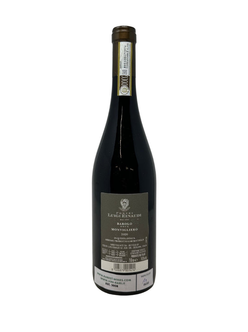 Barolo "Monvigliero" - 2020 - Poderi Luigi Einaudi - Rarest Wines