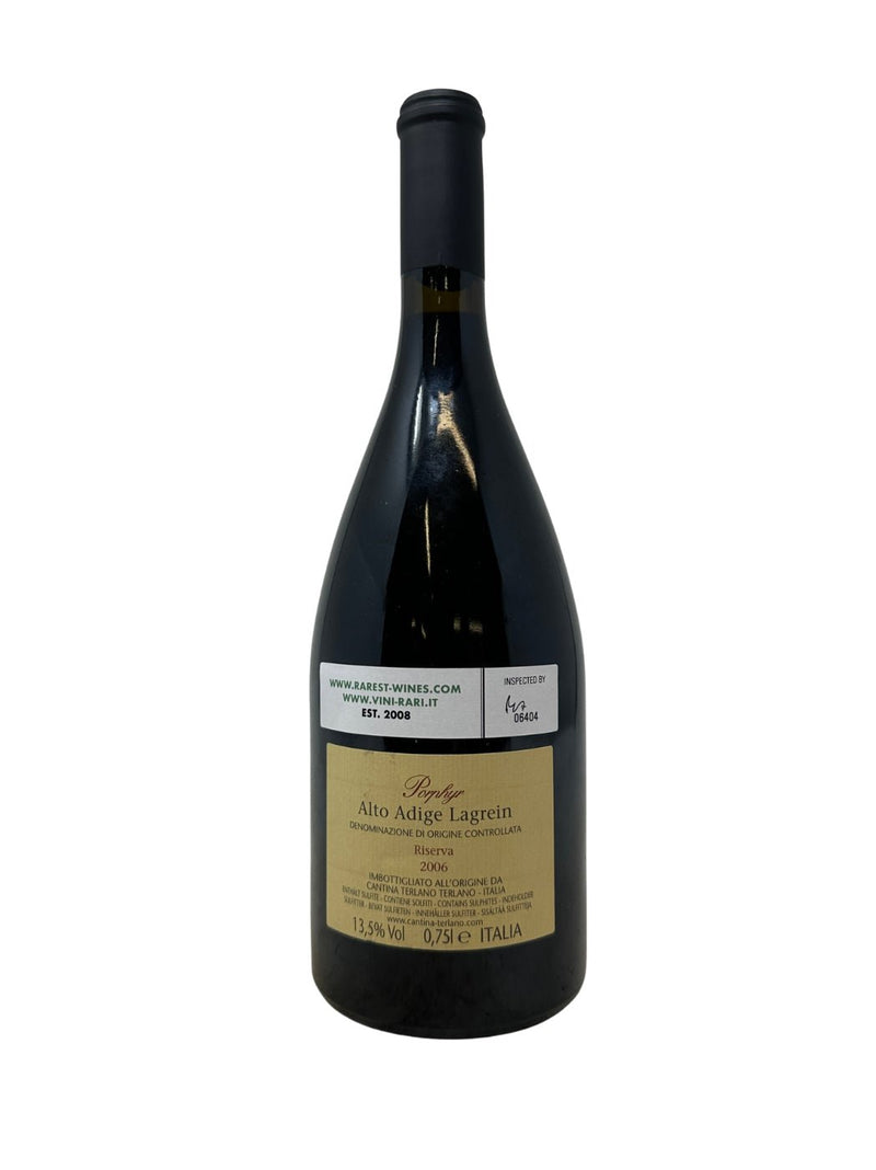 Lagrein “Riserva Porphyr” - 2006 - Cantina Terlano - Rarest Wines