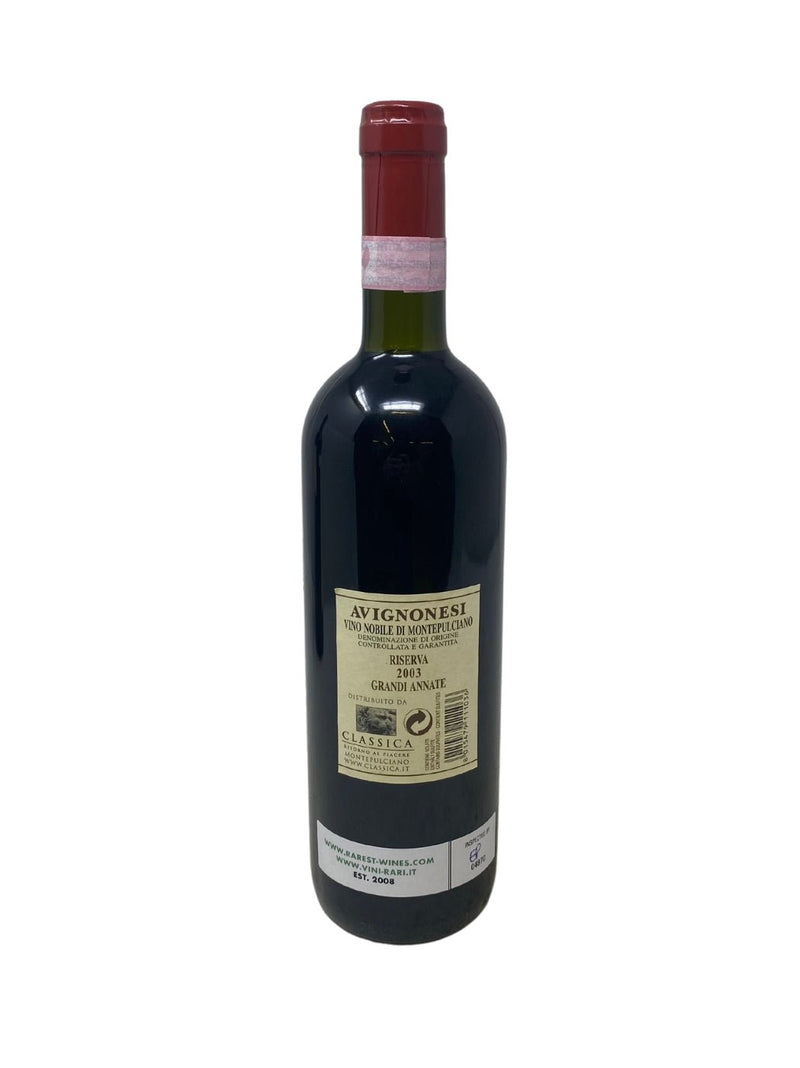 Vino Nobile di Montepulciano Riserva Grandi Annate - 2003 - Avignonesi - Rarest Wines