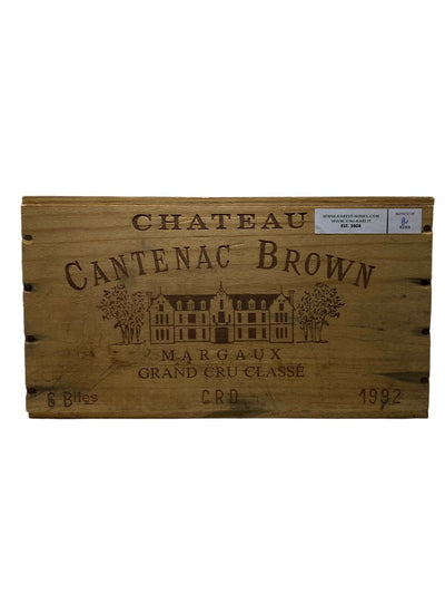 6x Chateau Cantenac Brown - 1992 - Margaux - Rarest Wines