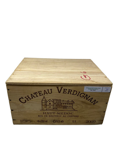 6x Chateau Verdignan - 2009 - Haut Medoc - Rarest Wines