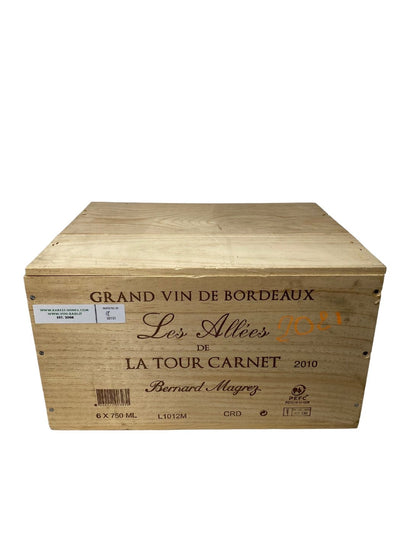 6x Les Allées de La Tour Carnet - 2010 - Bernard Magrez - Rarest Wines