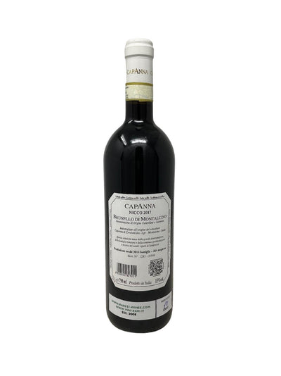 Brunello di Montalcino "Nicco" - 2017 - Capanna - Rarest Wines