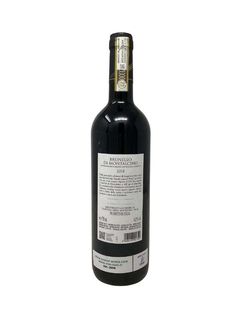 Brunello di Montalcino "Piero" - 2018 - Talenti - Rarest Wines